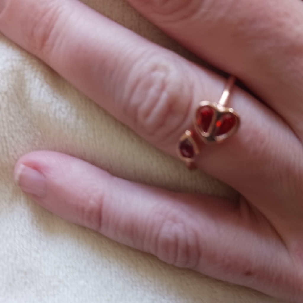 Garnet Heart Ring | Your Bijoux Box | New/Sealed